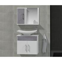 Conjunto Gabinete para Banheiro com Cuba e Espelheira Bali Conjunto Gabinete para Banheiro com Cuba e Espelheira Bali