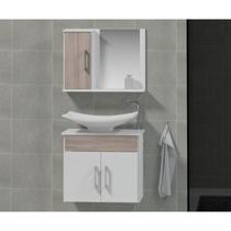 Conjunto Gabinete para Banheiro com Cuba e Espelheira Bali Conjunto Gabinete para Banheiro com Cuba e Espelheira Bali