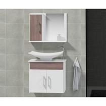 Conjunto Gabinete para Banheiro com Cuba e Espelheira Bali Conjunto Gabinete para Banheiro com Cuba e Espelheira Bali
