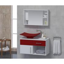 Conjunto Gabinete Para Banheiro com Cuba e Espelheira New Stilo Conjunto Gabinete Para Banheiro com Cuba e Espelheira New Stilo