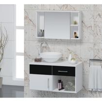 Conjunto Gabinete Para Banheiro com Cuba e Espelheira Stilo Conjunto Gabinete Para Banheiro com Cuba e Espelheira Stilo