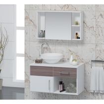 Conjunto Gabinete para Banheiro com Cuba e Espelheira Stilo Conjunto Gabinete para Banheiro com Cuba e Espelheira Stilo
