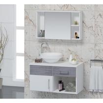 Conjunto Gabinete para Banheiro com Cuba e Espelheira Stilo Conjunto Gabinete para Banheiro com Cuba e Espelheira Stilo