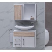 Conjunto Gabinete para Banheiro com Cuba e Espelheira Turin Conjunto Gabinete para Banheiro com Cuba e Espelheira Turin