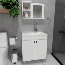 Conjunto Gabinete para Banheiro com Cuba Espelheira Sevilha