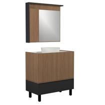 Conjunto Gabinete para Banheiro com Pé Jessé 80 cm