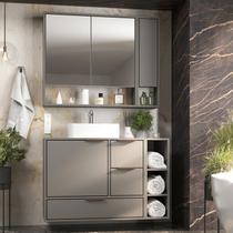 Conjunto Gabinete para Banheiro Modulado 100cm X 124cm Prime Yescasa Conjunto Gabinete para Banheiro Modulado 100cm X 124cm Prime Yescasa