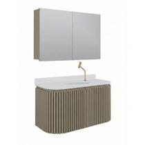 Conjunto Gabinete para Banheiro Suspenso Emma 100cm Conjunto Gabinete para Banheiro Suspenso Emma 100cm