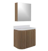 Conjunto Gabinete para Banheiro Suspenso Emma 60cm