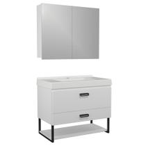 Conjunto Gabinete para Banheiro Suspenso Ucrânia 80cm Conjunto Gabinete para Banheiro Suspenso Ucrânia 80cm