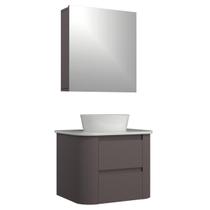 Conjunto Gabinete Suspenso para Banheiro Estela 2G 60cm Conjunto Gabinete Suspenso para Banheiro Estela 2G 60cm