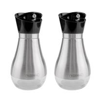 Conjunto Galheteiro 2 Peças Vidro E Aço Inox 390ml Realce Tramontina