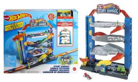 Conjunto Garagem de Manobras - Stunt Garage - Hot Wheels City - Mattel