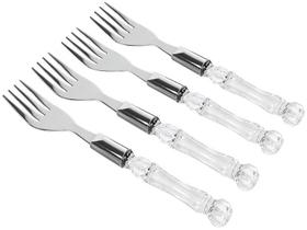 Conjunto garfos p/sobremesa 4 peças tasty - cristal