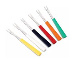 Conjunto Garfos Petiscos Coloridos 6 Peças 13 Cm Hauskraft Conjunto Garfos Petiscos Coloridos 6 Peças 13 Cm Hauskraft