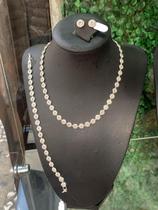 Conjunto Gargantilha Pulseira e Brinco Angelic em Prata 925 Conjunto Gargantilha Pulseira e Brinco Angelic em Prata 925