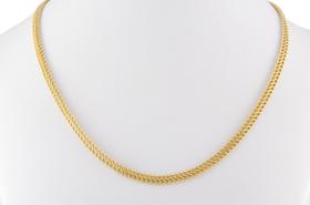 Conjunto Gargantilha Pulseira Lacraia 60 Cm 5.0 Ouro 18k750