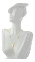 Conjunto Gargantilha Pulseira Terço 45 Cm 3 Mm Ouro 18k 750 Conjunto Gargantilha Pulseira Terço 45 Cm 3 Mm Ouro 18k 750