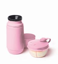 Conjunto Garrafa Térmica 250ml + Pote de Leite em Pó 280ml