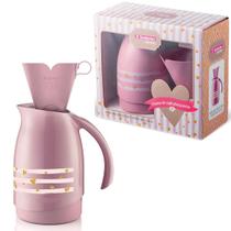 Conjunto Garrafa Térmica 700ml e Suporte para Filtro de Café 102 Termic Sanremo Rosa