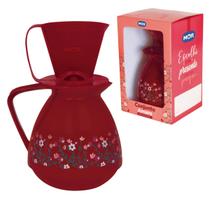 Conjunto Garrafa Térmica e Coador de Café 650 ml Rubi Mor