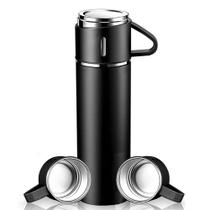 Conjunto Garrafa Térmica MS702 500ml Vacuum Flask Set Com 3 Xícaras Conjunto Garrafa Térmica MS702 500ml Vacuum Flask Set Com 3 Xícaras