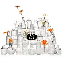 Conjunto Glass Bud Vase Arme de 30 com design vintage de 30 ml para flores