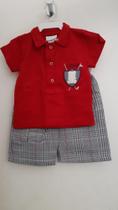 Conjunto Golfe em Tecido Short Chadres Camisa gola Polo