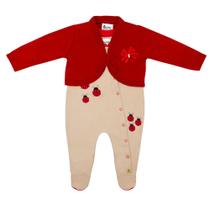 Conjunto Gorette The Cat Com Pé Joaninha Capuccino