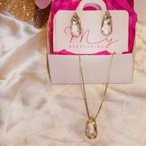 Conjunto Gota Cristal Glam