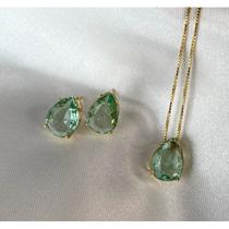Conjunto gota verde claro Conjunto gota verde claro