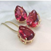 Conjunto gota vermelha