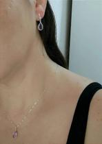 Conjunto gotas cores prata 925 Conjunto gotas cores prata 925