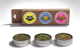 Conjunto Gourmet Catnip Skinny Pete's para Gatos - 3 Latas e 1 Bolsa