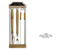 Conjunto Gourmet Grill Pegador Garfo e Faca L346 Lize