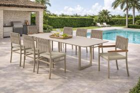 Conjunto Gourmet náutica 8 cadeiras Elegance Solare-pérola Conjunto Gourmet náutica 8 cadeiras Elegance Solare-pérola