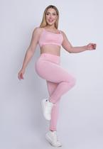 Conjunto Grace Rosa Claro AQN SPORT Zero Transparência