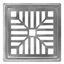 Conjunto grelha de alumínio polida 20 X 20 cm Conjunto grelha de alumínio polida 20 X 20 cm