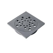Conjunto Grelha e Porta Grelha Quadrado 10x10Cm Cinza