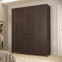 Conjunto Guarda Roupa 8 Portas e Sapateira Essen Cafe Touch Conjunto Guarda Roupa 8 Portas e Sapateira Essen Cafe Touch