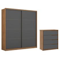 Conjunto Guarda Roupa Belga E Comoda Atria Amendola Grafito Demartez Conjunto Guarda Roupa Belga E Comoda Atria Amendola Grafito Demartez