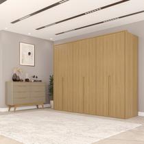 Conjunto Guarda-roupa Casal 6 Portas 6 Gavetas Cômoda 8 Gavetas com Tampo Mdf Lizz