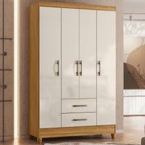 Conjunto Guarda Roupa e Comoda Flin Freijo Off White Conjunto Guarda Roupa e Comoda Flin Freijo Off White