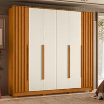 Conjunto Guarda Roupa e Cômoda Ilhéus Freijó Off White Conjunto Guarda Roupa e Cômoda Ilhéus Freijó Off White