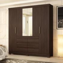 Conjunto Guarda Roupa Solteiro e Cabeceira Aspen Cafe Touch