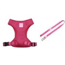 Conjunto Guia E Peitoral Easy Rosa Pro Canine M