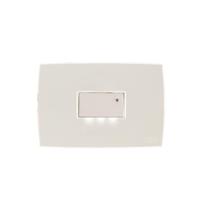 Conjunto Guia No Escuro Espelho Horizontal Branco Rubi - Force Line