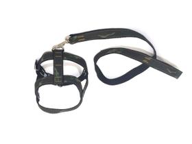 Conjunto Guia Peitoral 25mm camuflado Tamanho 4 (42 cm50 cm) Conjunto Guia Peitoral 25mm camuflado Tamanho 4 (42 cm50 cm)