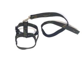 Conjunto Guia Peitoral 25mm camuflado Tamanho 4 (42 cm50 cm) Conjunto Guia Peitoral 25mm camuflado Tamanho 4 (42 cm50 cm)