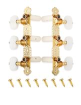 Conjunto Guitar Tuners Machine Heads 3+3 para guitarra clássica Conjunto Guitar Tuners Machine Heads 3+3 para guitarra clássica
